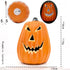 Hollow Plug-in Pumpkin Piles Placed Outdoors In The Park